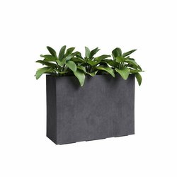 ARTEVASI Jardiniere haute - SYDNEY - Plastique - Anthracite - 80 cm - 