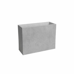 Pflanzkübel  Kunststoff  Hellgrau  80 cm  50 l  Sydney  ARTEVASI