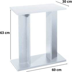 Aqua Table - Aqua - Tavolo 60 - Bianco - Facile montaggio - Design mod
