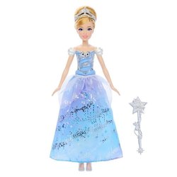 Princesa Disney - Muñeca Cenicienta y su vestido encantado - Princesa 