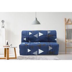 BZ DREAM Sitzbank  blauer Bikinistoff aus 100 % Baumwolle  Bett 140 