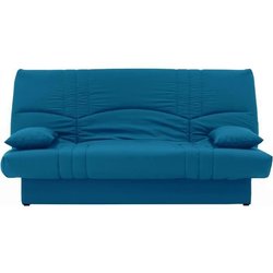 DREAM 3-Sitzer-Schlafsofa - Stoff in Entenblau - Modernes Slyle - B 19