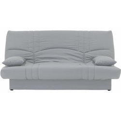 Canapé convertible clic clac 3 places - Tissu Gris clair - L 190 x P 9