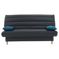 3-Sitzer-Schlafsofa LIV - Stoff Anthrazit - Skandinavisches Slyle - B 