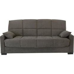 Canapé clic clac 3 places - Taupe - Matelas 17 cm - L223 x P96 x H 103