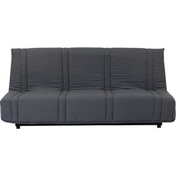 3-Sitzer-Schlafsofa - Schwarzer Stoff - Moderner Stil - B 193 x T 92 c