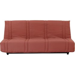 Banquette clic clac 3 places - Terracotta - 100% coton - L 193 x P 92 