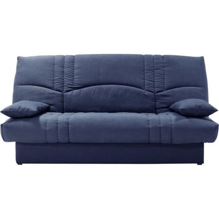 THELMA 3-Sitzer-Schlafsofa  dunkelblauer Soro-Stoff  Bett 125 x 190 