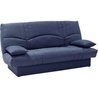 THELMA 3-Sitzer-Schlafsofa  dunkelblauer Soro-Stoff  Bett 125 x 190 