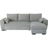 Wende-Ecksofa MAX  Chaiselongue mit Truhe  hellgrauer Stoff  L 240 
