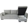 Wende-Ecksofa MAX  Chaiselongue mit Truhe  hellgrauer Stoff  L 240 