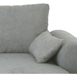 Wende-Ecksofa MAX  Chaiselongue mit Truhe  hellgrauer Stoff  L 240 