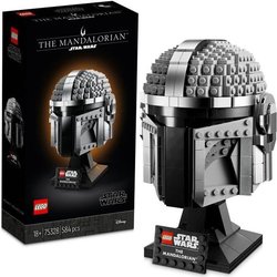 LEGO 75328 Star Wars The Mandalorian Helmet Collectible Model Kit om t