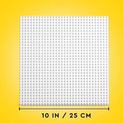 LEGO 11026 Classic Weiße Bauplatte 32x32, Basis Basis zum Bauen, Zusam