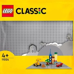 LEGO 11024 Classic De grijze bouwplaat 48x48, basisbasis voor bouwen, 