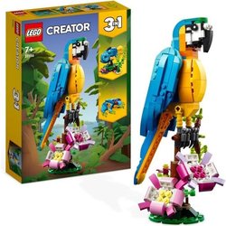 LEGO Creator 3-en-1 31136 Le Perroquet Exotique, Figurines Animaux de 