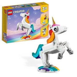 Lego Creator 3-in-1 31140 The Magic Unicorn, Ippocampal e Pavone gioca
