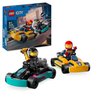 LEGO 60400 City Karts und Rennfahrer, Spielzeug mit 2 Karts, mit 2 Aut