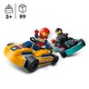 LEGO 60400 City Karts und Rennfahrer, Spielzeug mit 2 Karts, mit 2 Aut