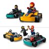 LEGO 60400 City Karts und Rennfahrer, Spielzeug mit 2 Karts, mit 2 Aut