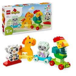 LEGO DUPLO Il mio primo treno degli animali 10412, giocattolo con ruot