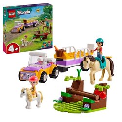LEGO 42634 Friends Remolque de Caballos y Pony, Juguete con Liann, Zoy