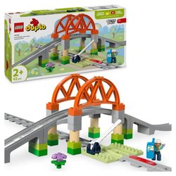 LEGO DUPLO My Town 10426 Uitbreidingsset: Treinrails en brug - Vroeg l