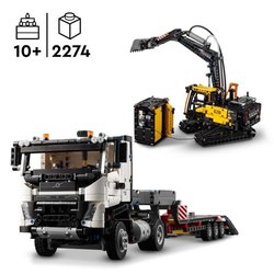 LEGO Technic 42175 Camion Volvo FMX ed escavatore elettrico EC230 - Se