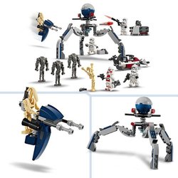 LEGO 75372 Star Wars Clone Troopers and Battle Droids Battle Pack, Toy