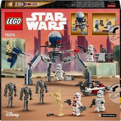 LEGO 75372 Star Wars Clone Troopers and Battle Droids Battle Pack, Toy