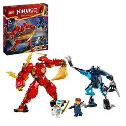 LEGO 71808 NINJAGO Kai s elementaire vuurrobot, ninjaspeelgoed met aan