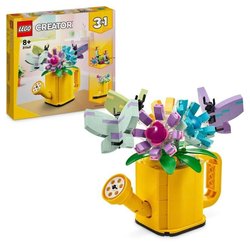 LEGO 31149 Creator 3in1 Blumen in der Gießkanne, Kinderspielzeug, mit 
