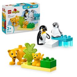LEGO DUPLO Mijn stad 10442 Families van wilde dieren: pinguïns en leeu
