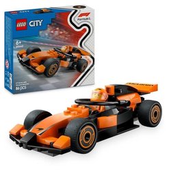 LEGO City 60442 Coche de carreras McLaren con piloto de F1 - Juguete p