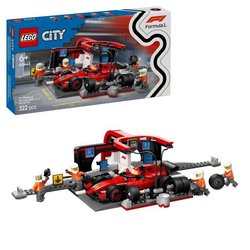 LEGO City 60443 F1 Pitstop met Ferrari-auto - Speelgoed voor een jonge