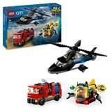 LEGO City 60462 Hélicoptere, camion de pompiers et sous marin modulabl