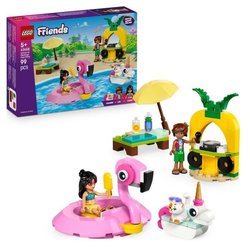 LEGO Friends 42658 Zwembadfeest met eenhoorn- en flamingozwembanden, l