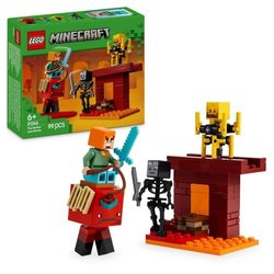 LEGO Minecraft 21266 Battaglia di lava del Nether - Giocattolo per gli