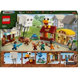 LEGO Minecraft 21273 Les Ghasts a l Attaque du Village - Jeu pour garç