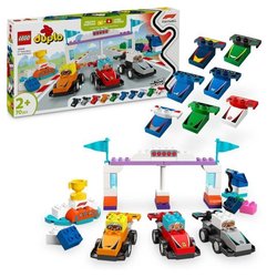 LEGO DUPLO My Town 10445 Coches de carreras y pilotos de un equipo de 