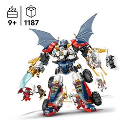 LEGO NINJAGO 71834 Zane s Ultra Combo Mech - 4-in-1 Building Toy for A