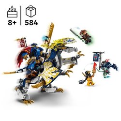 LEGO NINJAGO 71843 Robot Jinete de Dragón de Rogue - Set de construcci