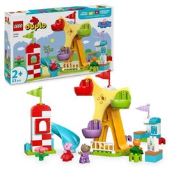LEGO DUPLO Peppa Pig 10453 Freizeitpark  Bauset für Kinder ab 2 Jahre