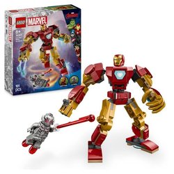 LEGO Marvel 76307 Iron Man Mech contro Ultron - Giocattolo supereroe p