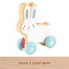 WOODEN PUSH-AROUND RABBIT