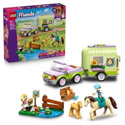 LEGO Friends 42695 La Remorque du Cheval et du Poulain - Jeu de Constr