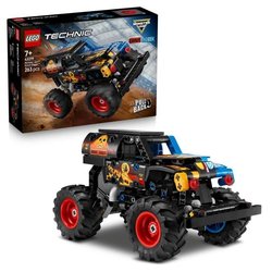 LEGO Technic 42219 Monster Jam Grave Digger - Feu et Glace - Jeu de Co