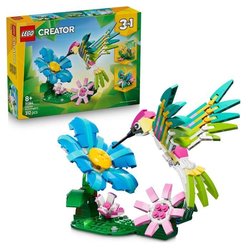 LEGO Creator 3-en-1 31384 Animaux Sauvages : le Colibri Coloré - Jeu d