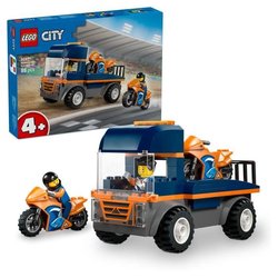 LEGO City 60491 Le Transporteur de Motos - Jouet de Construction des 4