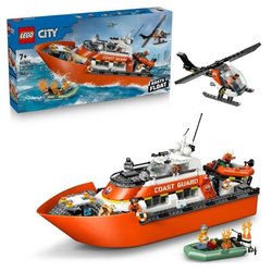LEGO City 60504 Le Bateau de Sauvetage et l Hélicoptere des Garde-Côte